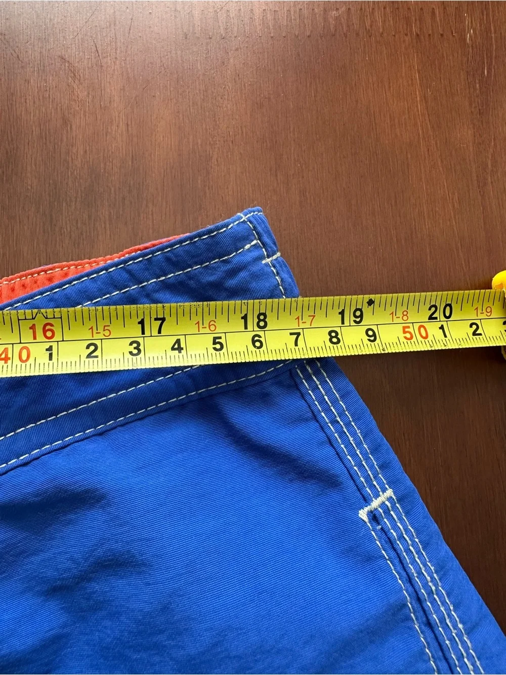 Polo by Ralph Lauren Blue and Orange Swim Trunks